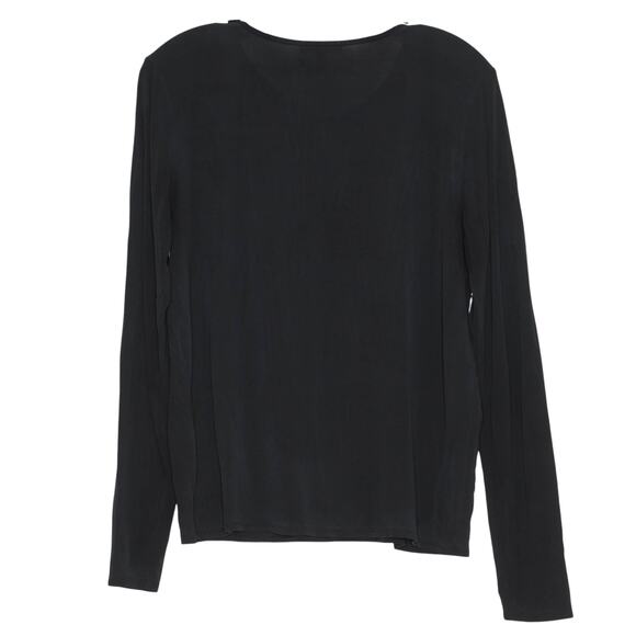 Eileen Fisher Top Silk Minimalist Quiet Luxury Capsule Lightweight Black Size PL - Picture 2 of 8